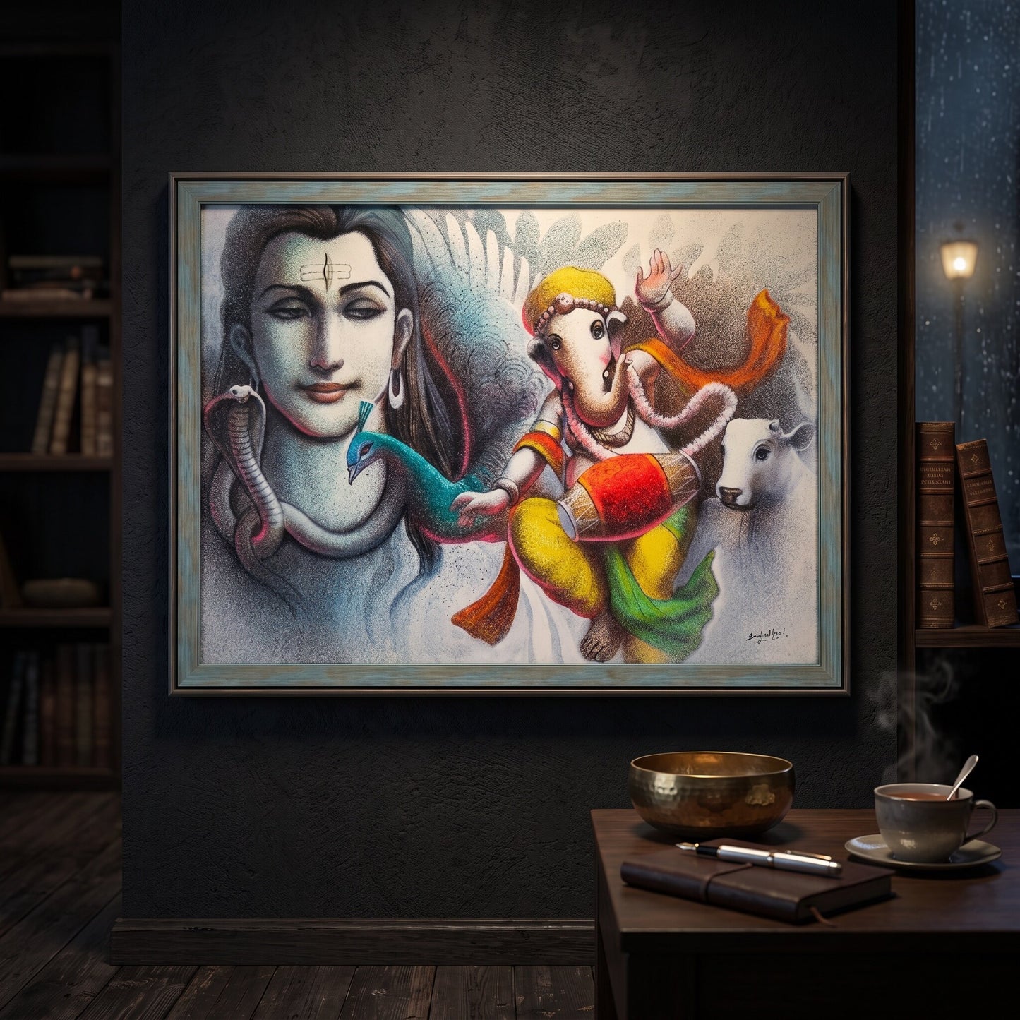 Shiva and Bal Ganesha By Satguru's