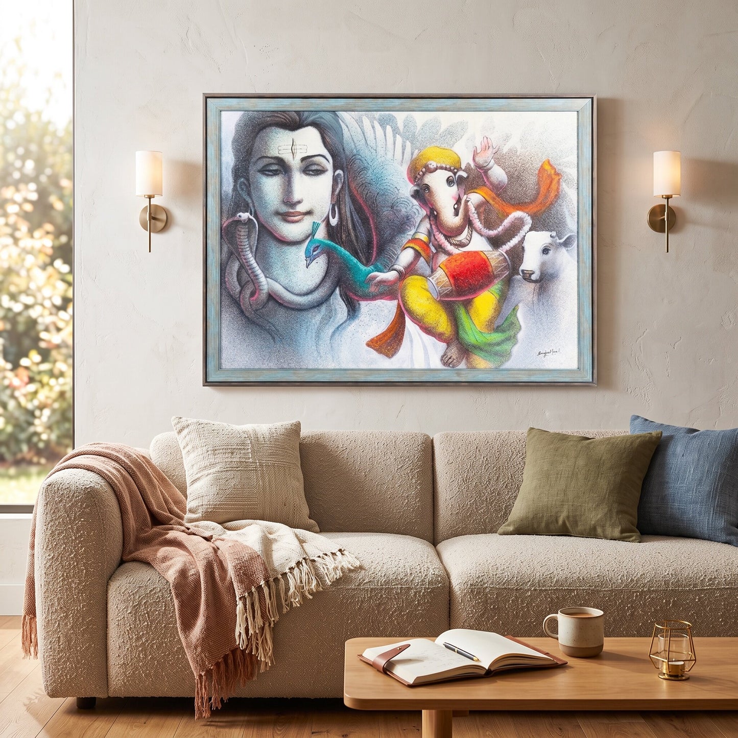 Shiva and Bal Ganesha By Satguru's
