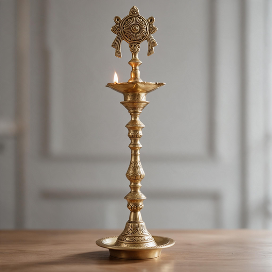 Brass Chakra Lamp By Satguru's