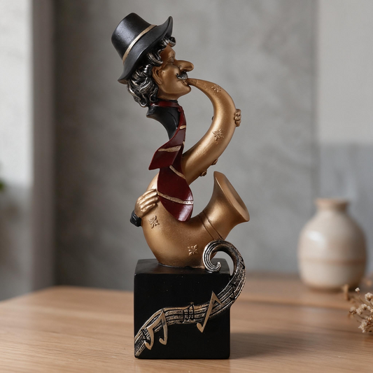 Abstract Jazz Saxophonist Sculpture By Satguru's