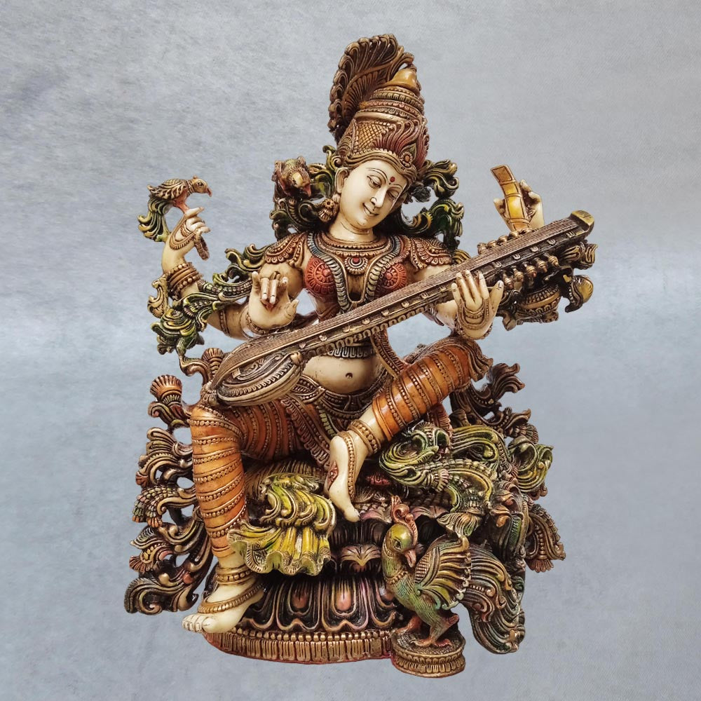 Instrument of deals goddess saraswati