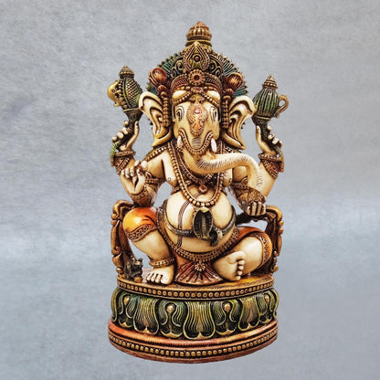 Ganesha Sitting On Base by Satgurus