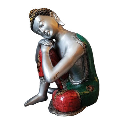 Resting Buddha Turq Gold by Satgurus