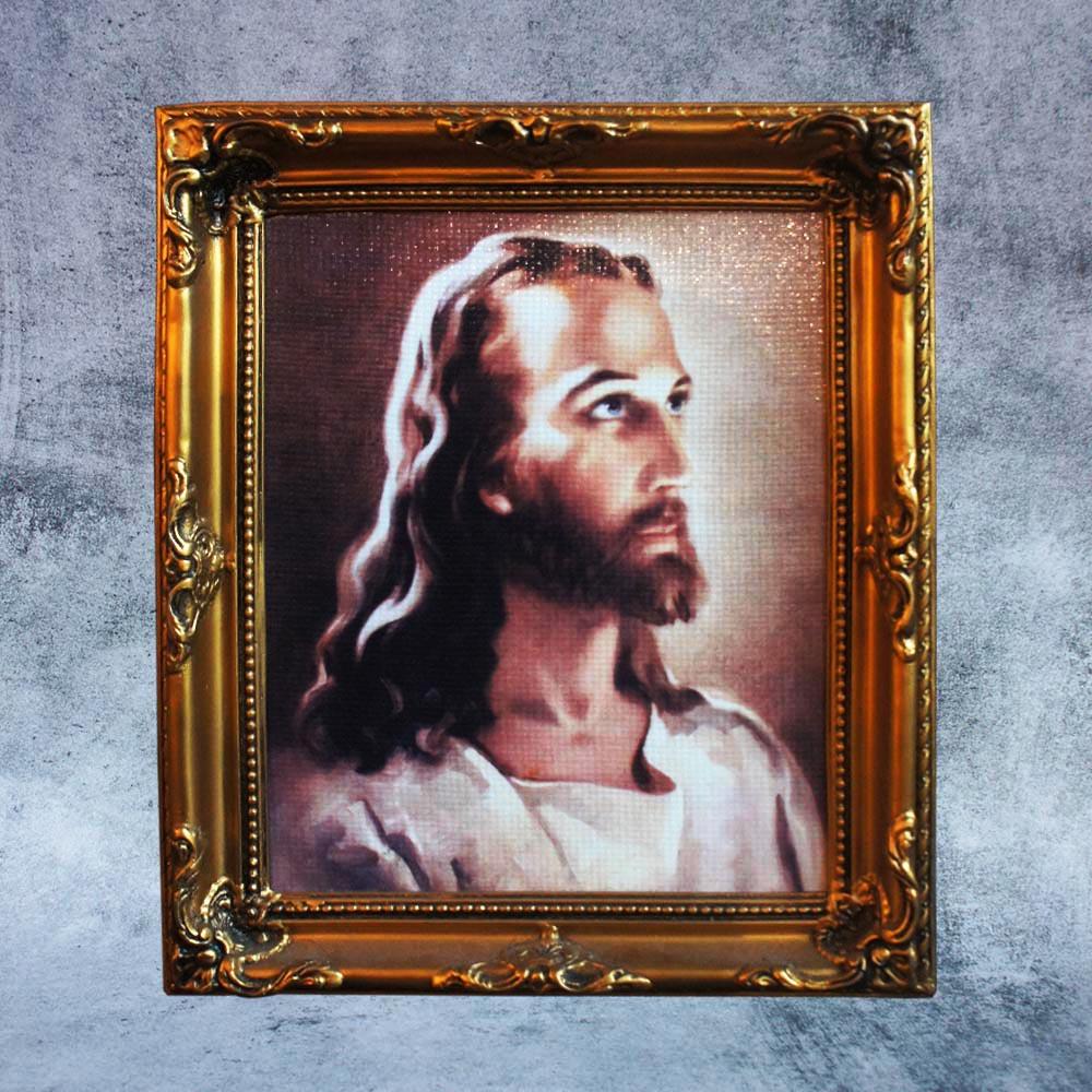 Christ Side - Dswept Frame 10 x 12 Square Cut By Satgurus