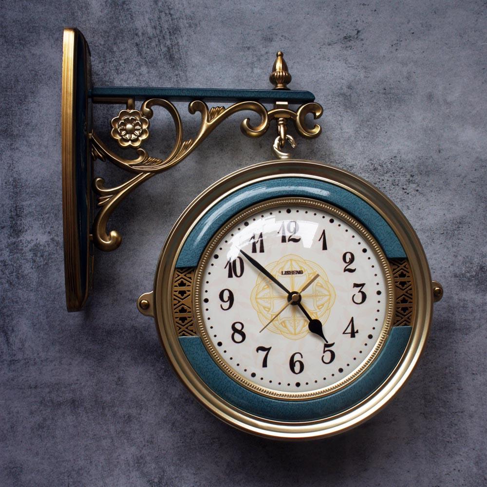 Luxury Blue Gold Two sided Clock 2021 By Satgurus