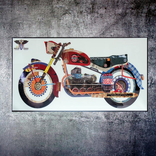Motorcyle Art Nouveau Wall Art