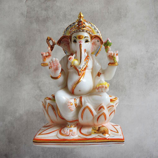 Marble Painting Ganesha by Satgurus