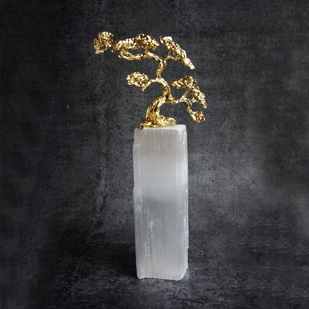 Golden Tree On Marble Base / Big - By Satgurus