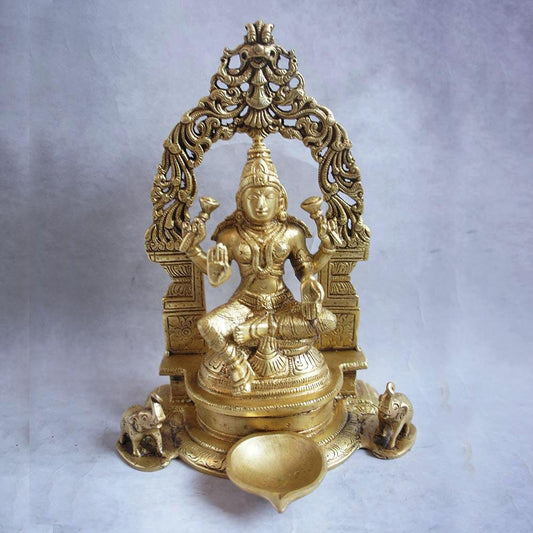 Brass Laxmi Diya Prabhaval - By Satgurus
