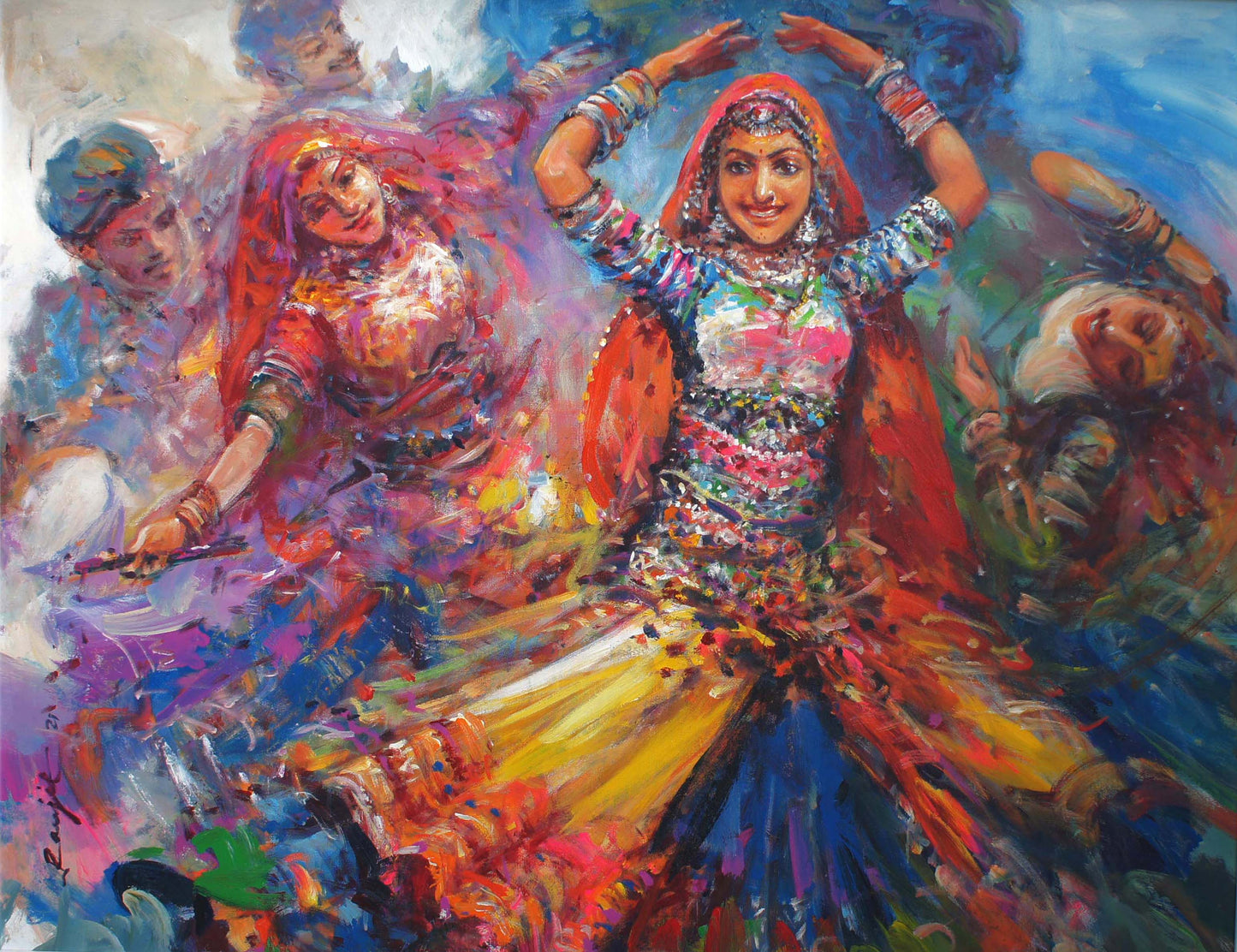 Dancing Lady by Ranjit Sarkar by Satgurus