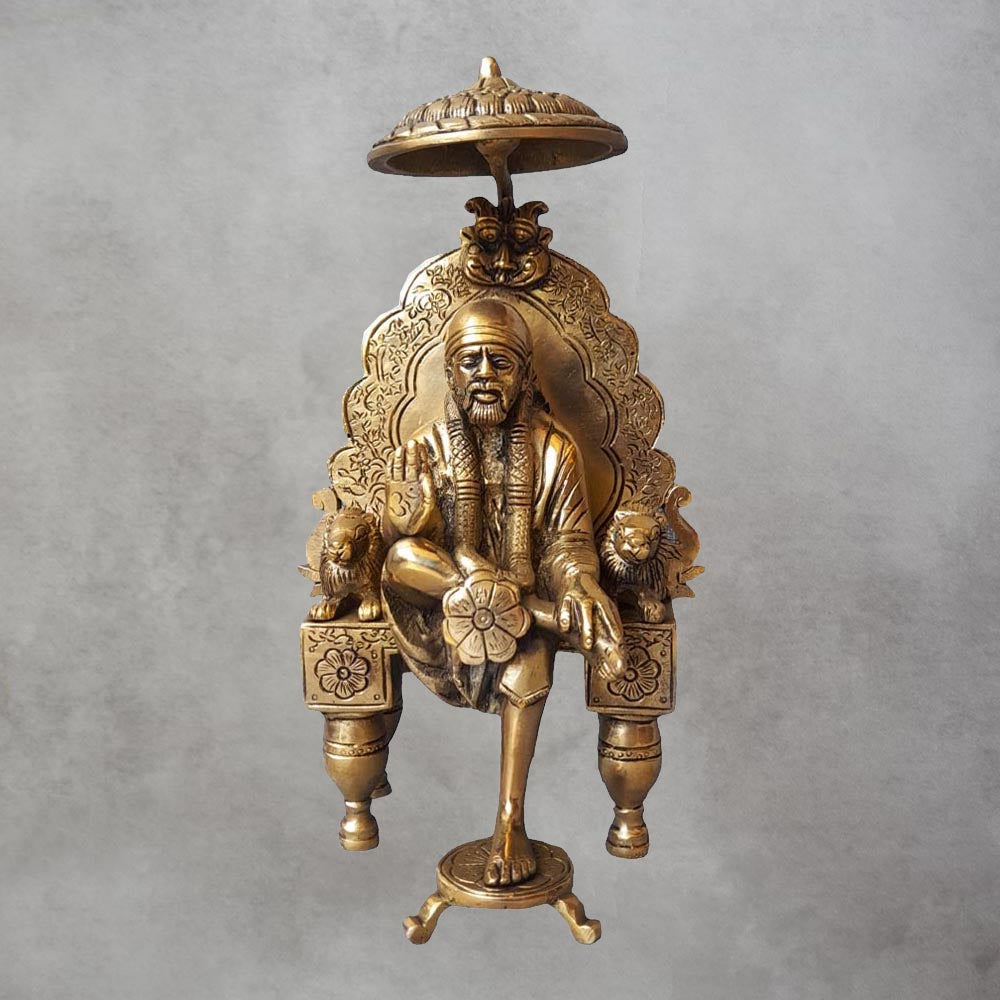 Brass Sai Baba Singhasan By Satgurus
