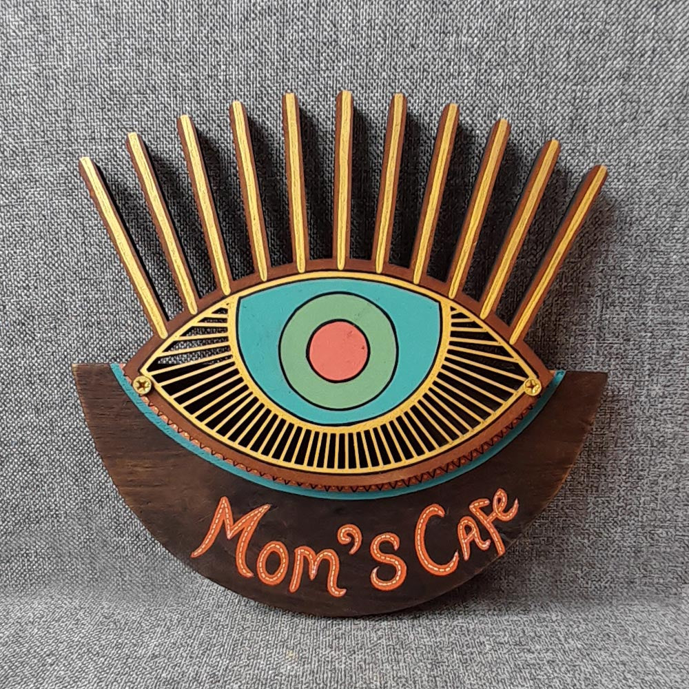 Handcrafted Mom's Café Totem For Kitchen - A by Satgurus