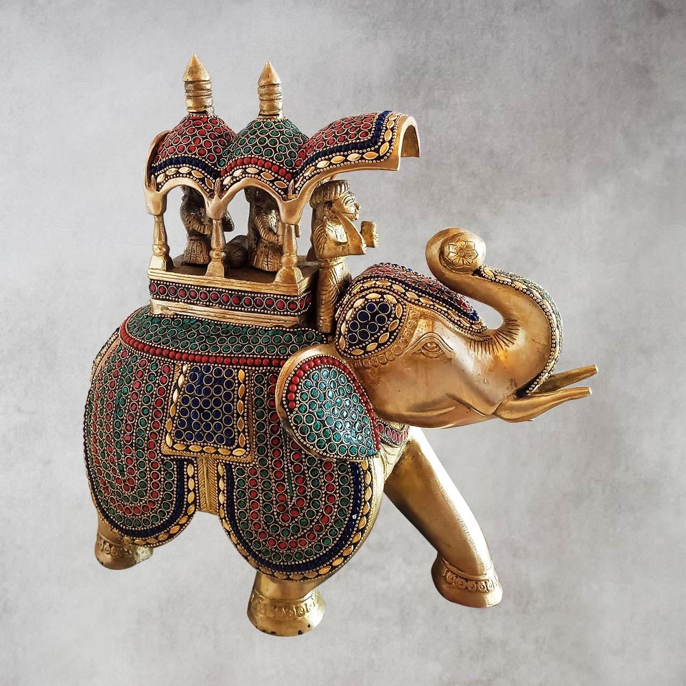 Brass Ambari Elephant