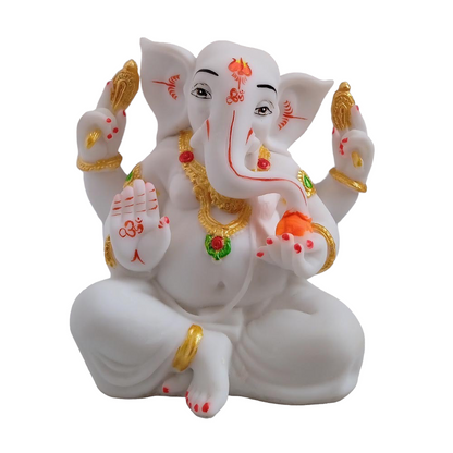 Small Ganesha In White by Satgurus
