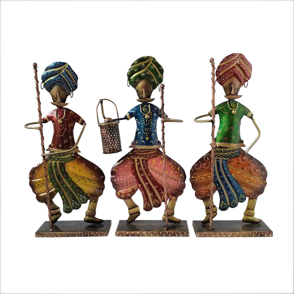 Bhangra Dancers Set Of 3 by Satgurus