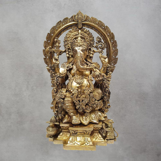 Brass Ganesh Arch Big by Satgurus