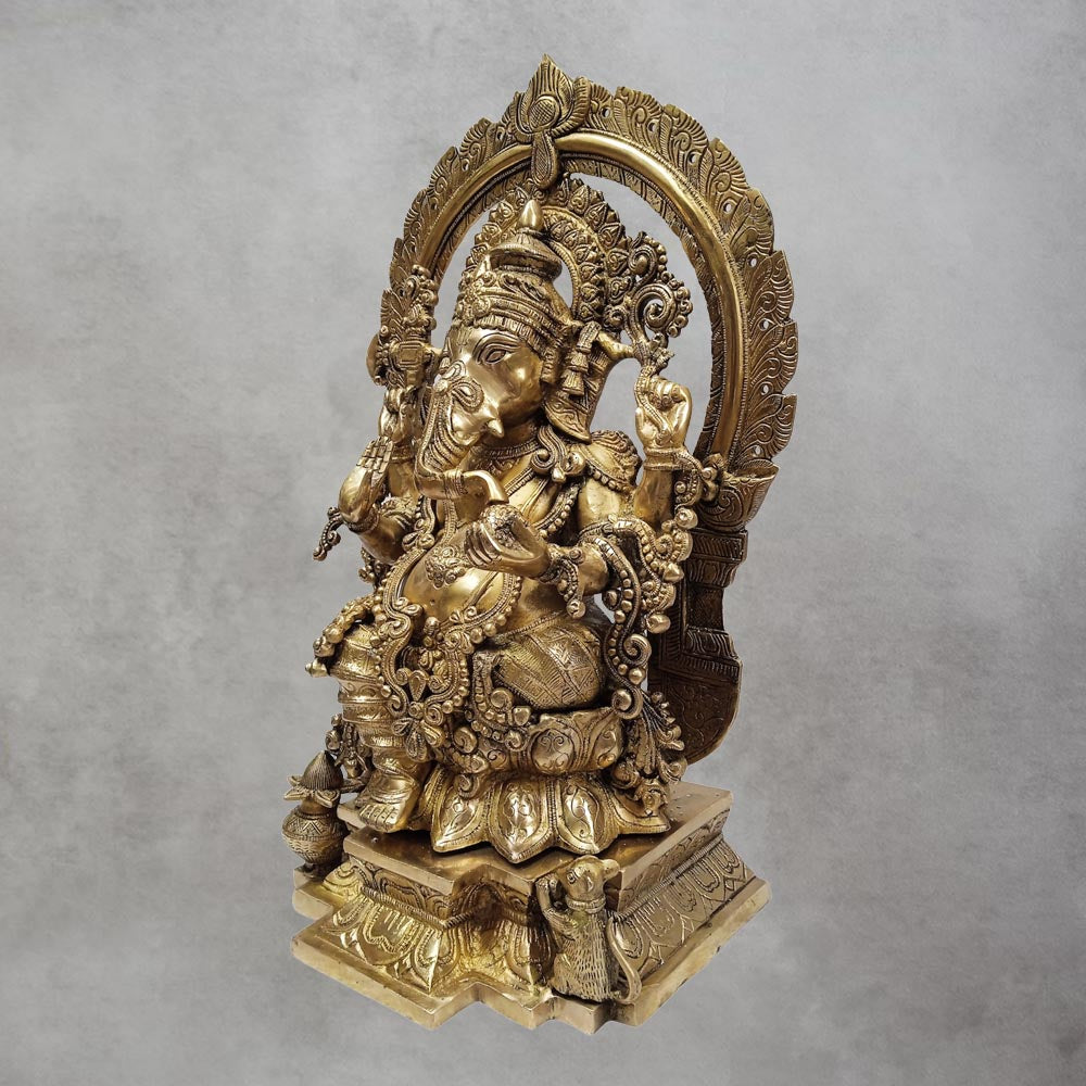 Brass Ganesh Arch Big by Satgurus