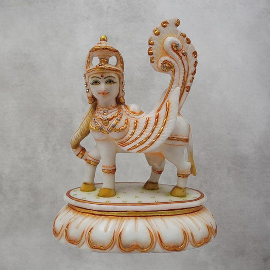 Marble Kamdhenu Cow By Satgurus