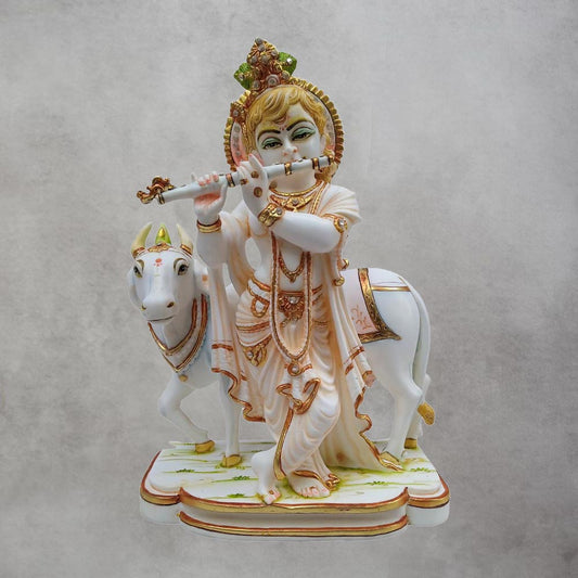 Culture Marble Krishna Standing by Satgurus