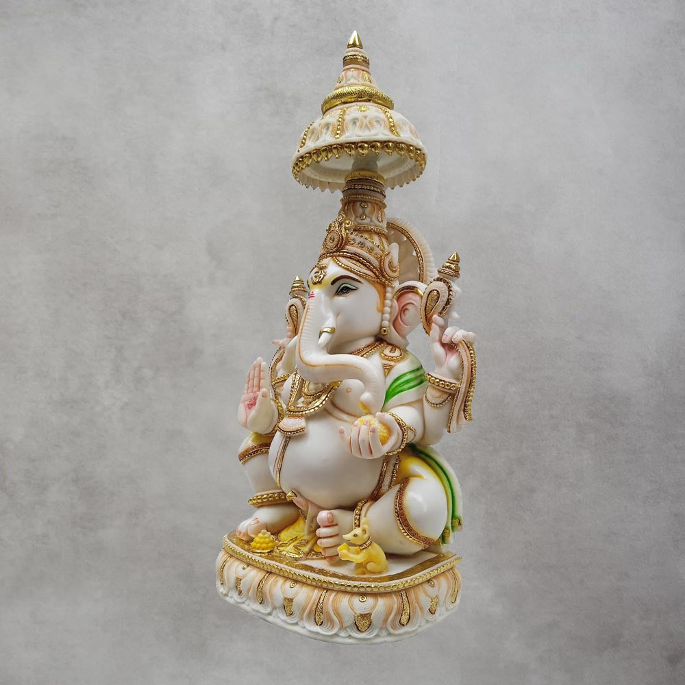 Culture Marble Umbrella Ganesh by Satgurus