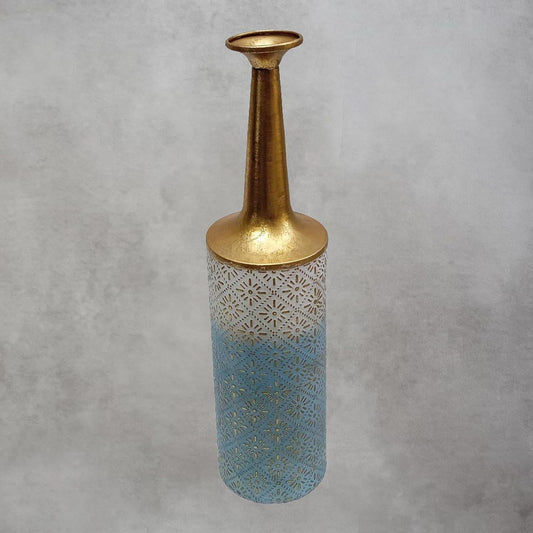 Blue Dots Vase - A by Satgurus