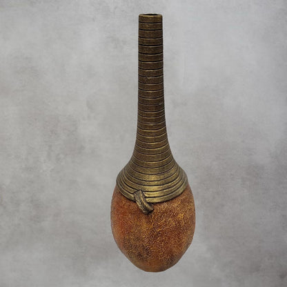 Bottle Shape Vase Antique Brown / Big by Satgurus