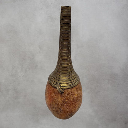 Bottle Shape Vase Antique Brown / Big by Satgurus