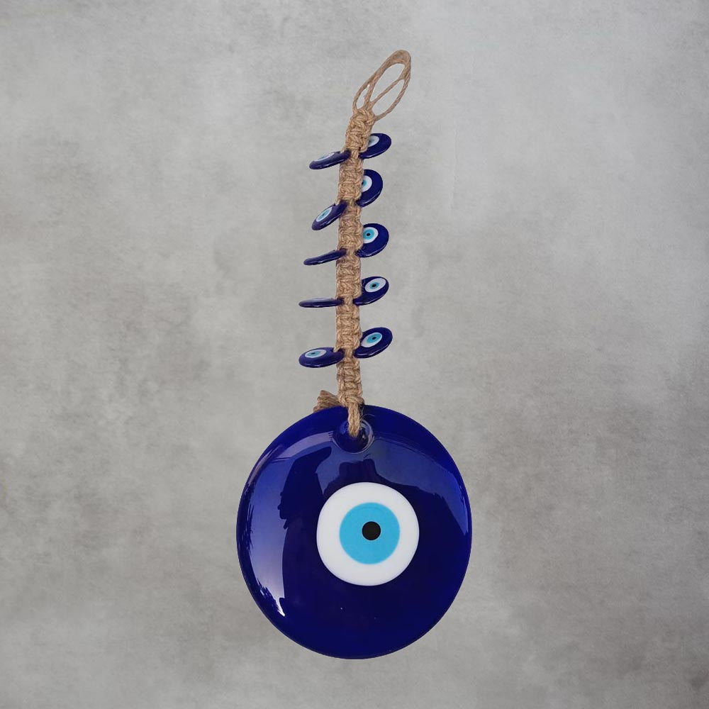 Evil Eye Hanging / Jute With Bunch Of Evil Eye / by Satgurus
