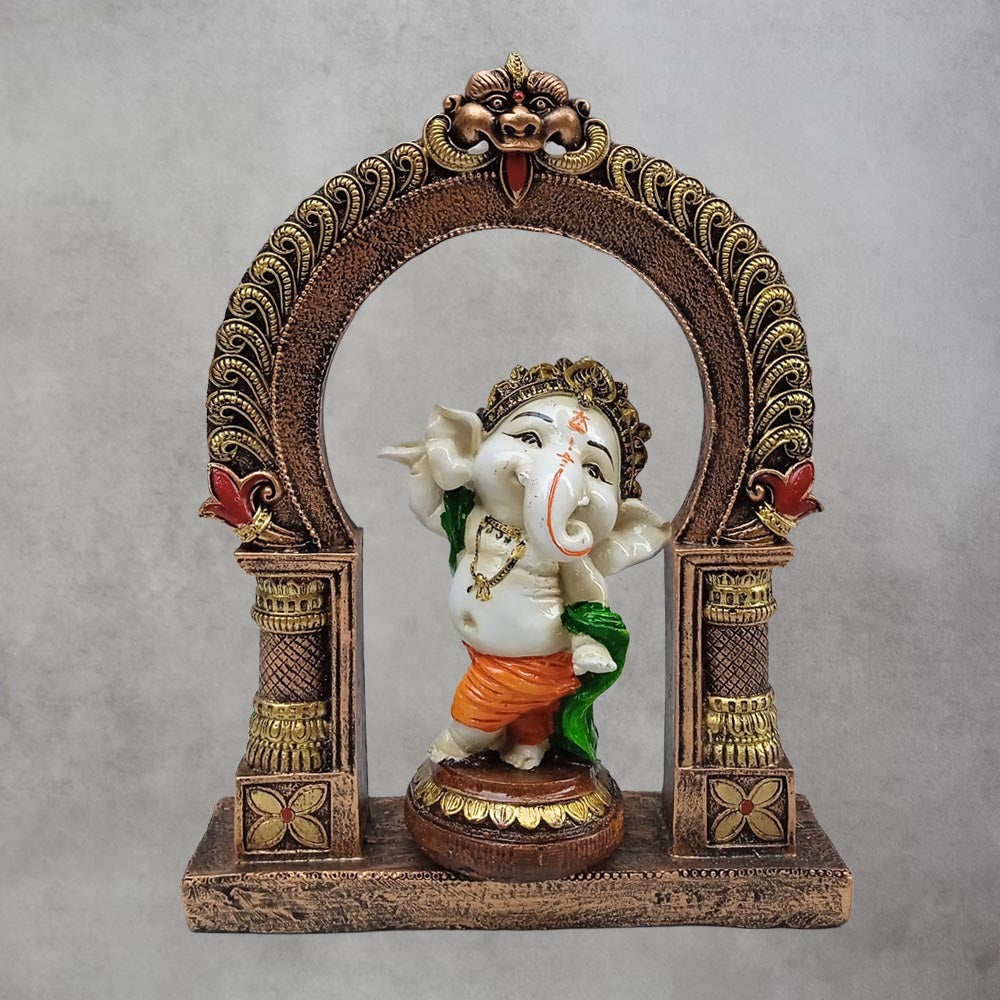 Dancing Ganesha In Arch - B by Satgurus
