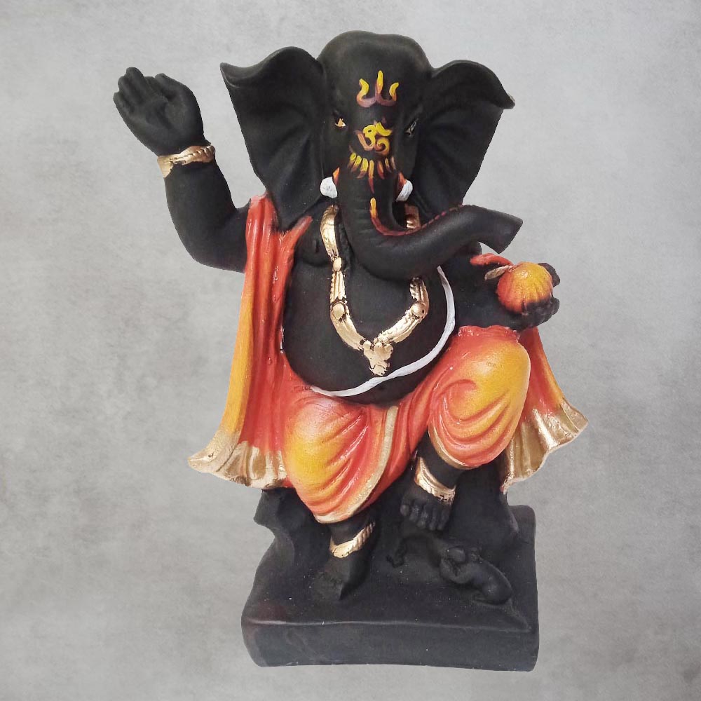Black Dancing Ganesha / Small by Satgurus