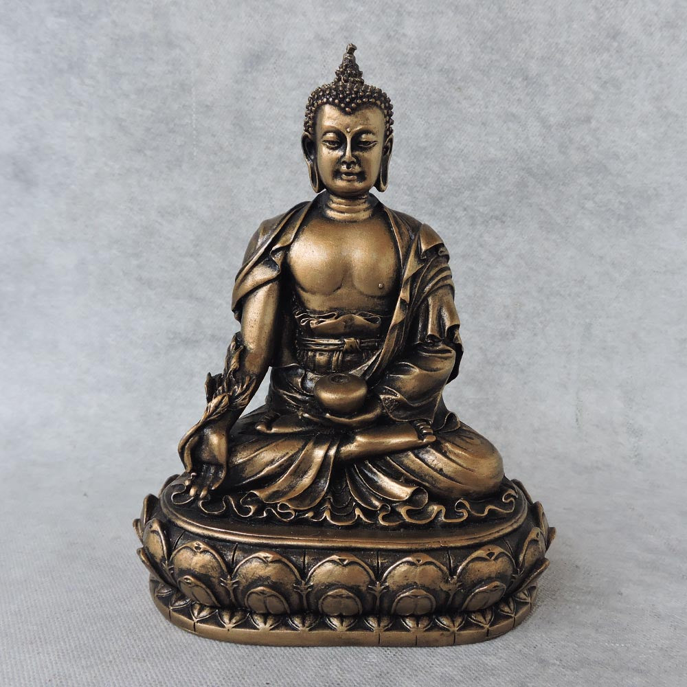 Buddha Sitting With Brass Finish by Satgurus