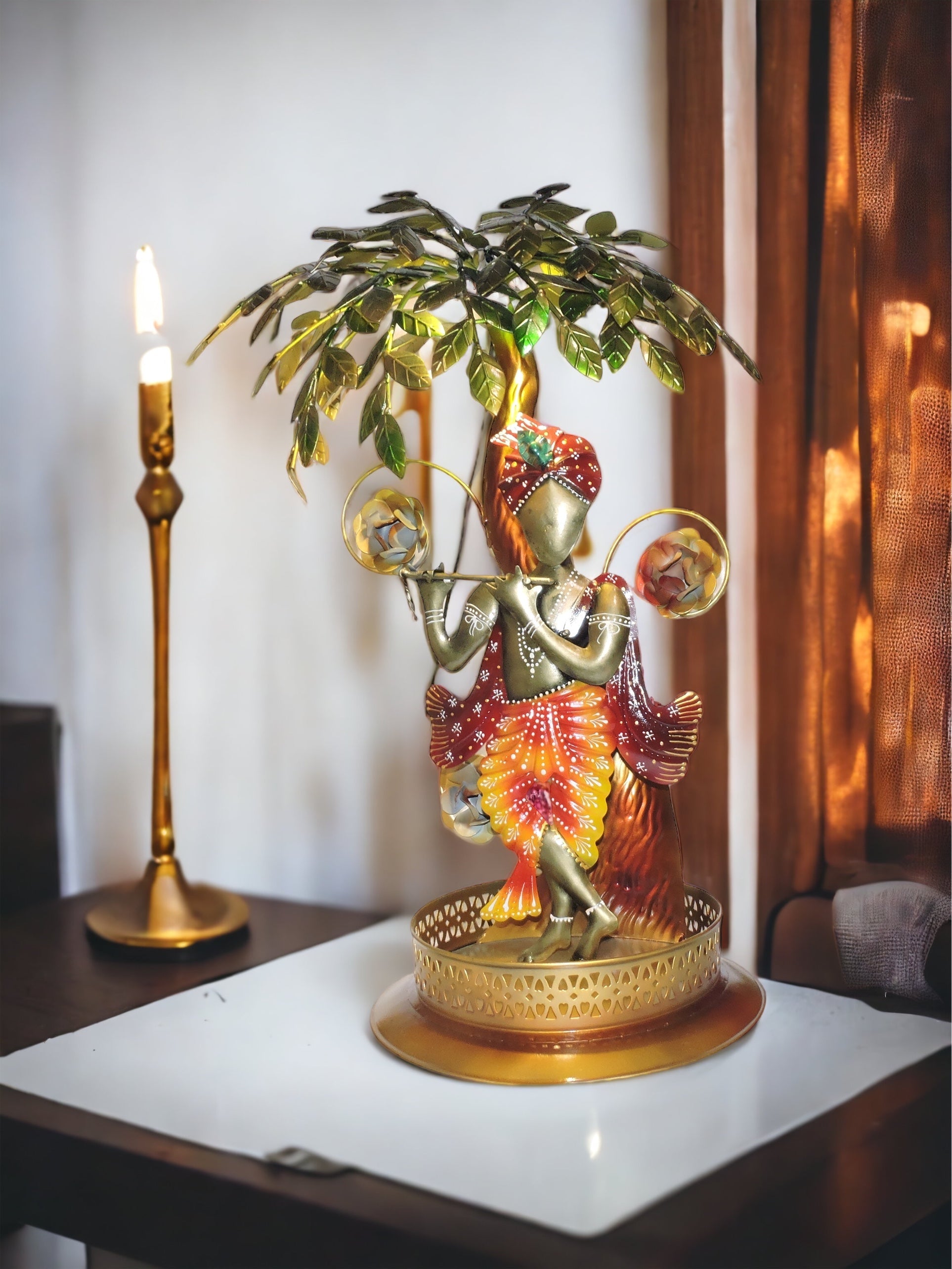 Iron Krishna Tree With LED by Satgurus
