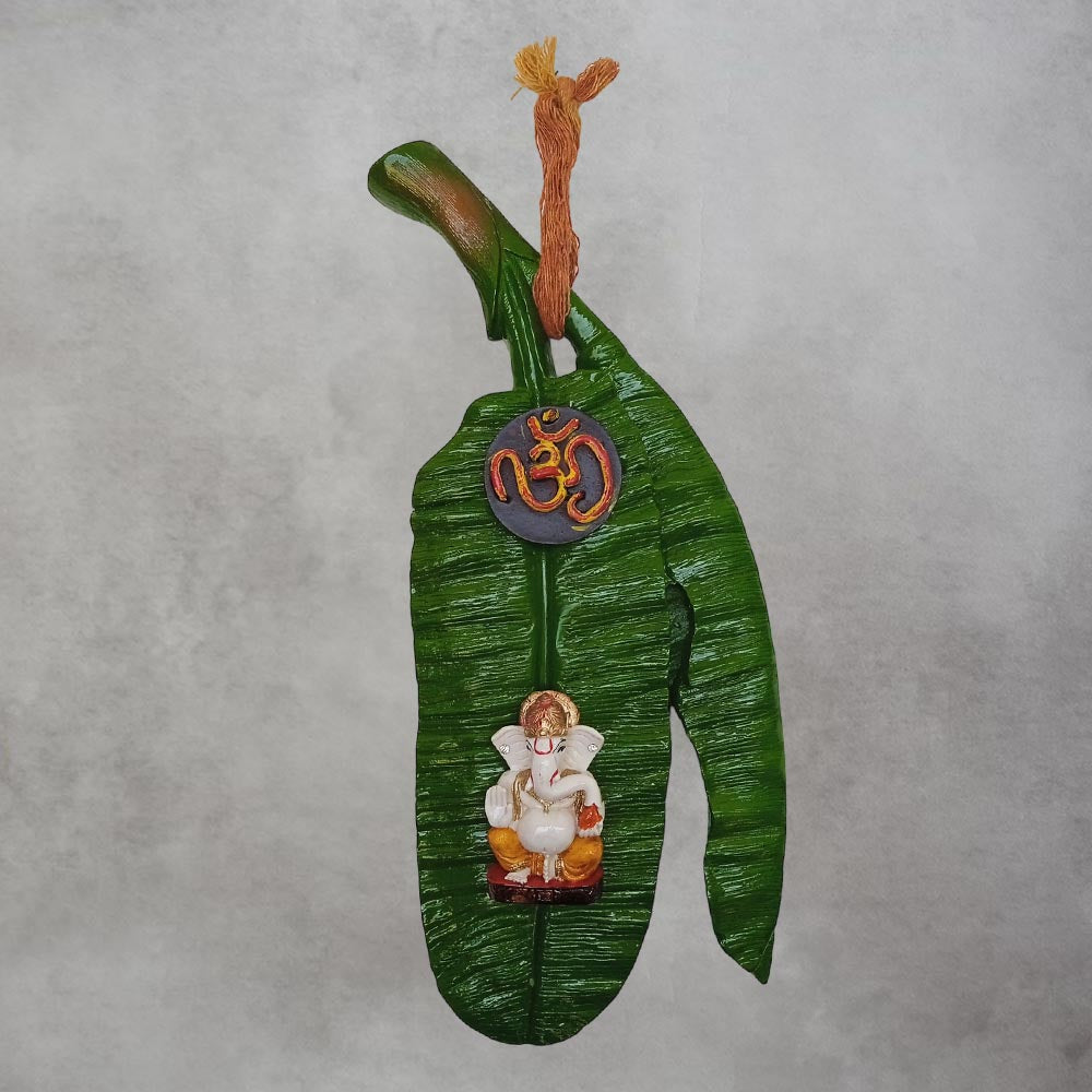 Buy Ganesha Banana Leaf Wall Hanging By Satgurus Online Satguru s buy-ganesha-banana-leaf-wall-hanging-by-satgurus-online-satguru-s