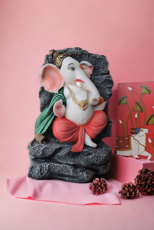 Side Face Ganesha / Grey Stone by Satgurus