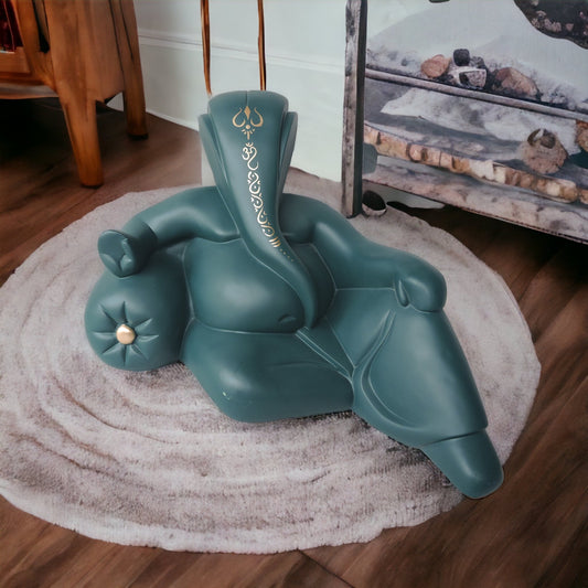 Resting Ganesha / Green Big by Satgurus