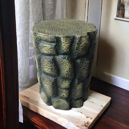 Stone Finish Stool / Green by Satgurus