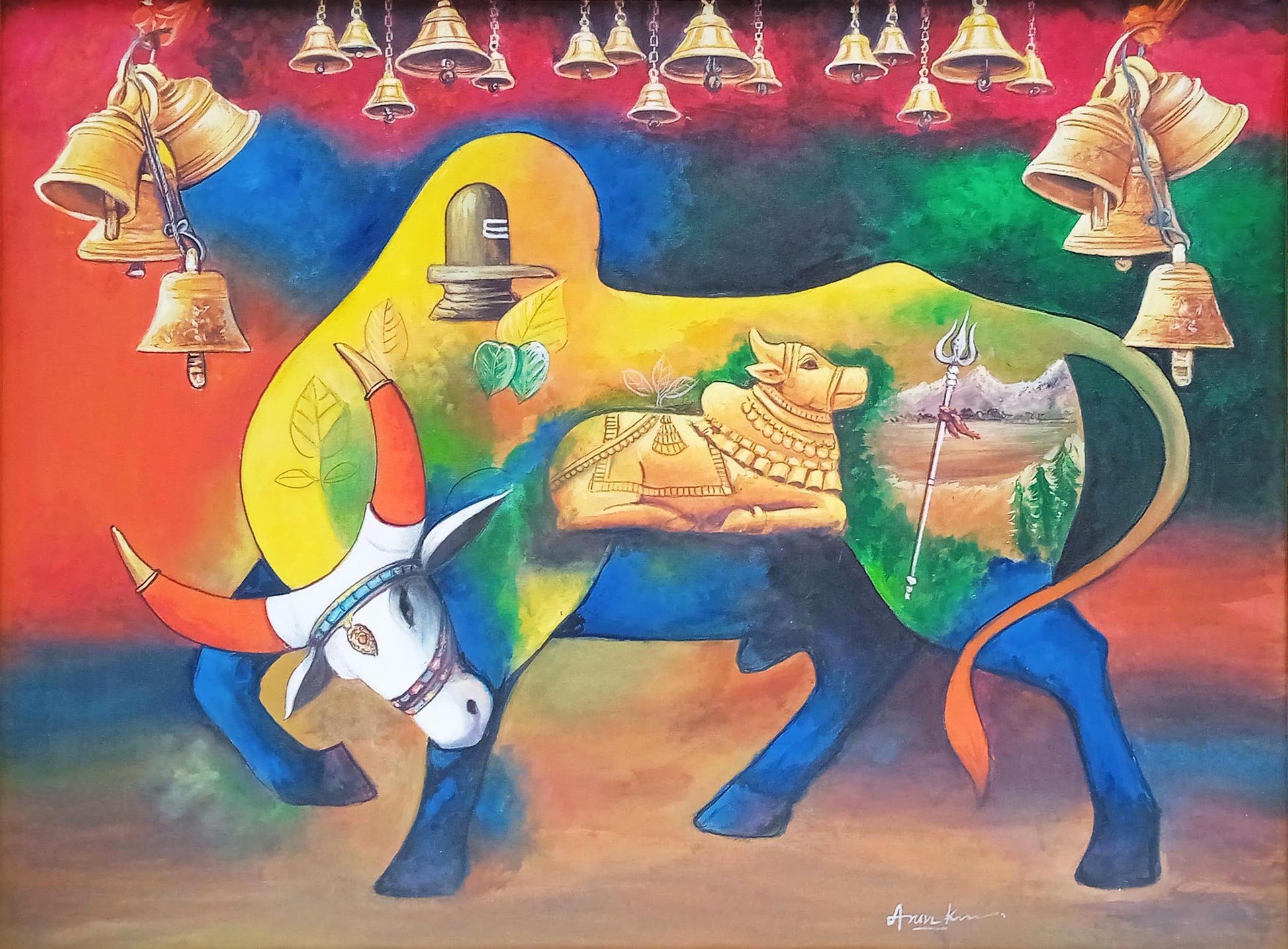 Nandi With Bells by Arun by Satgurus