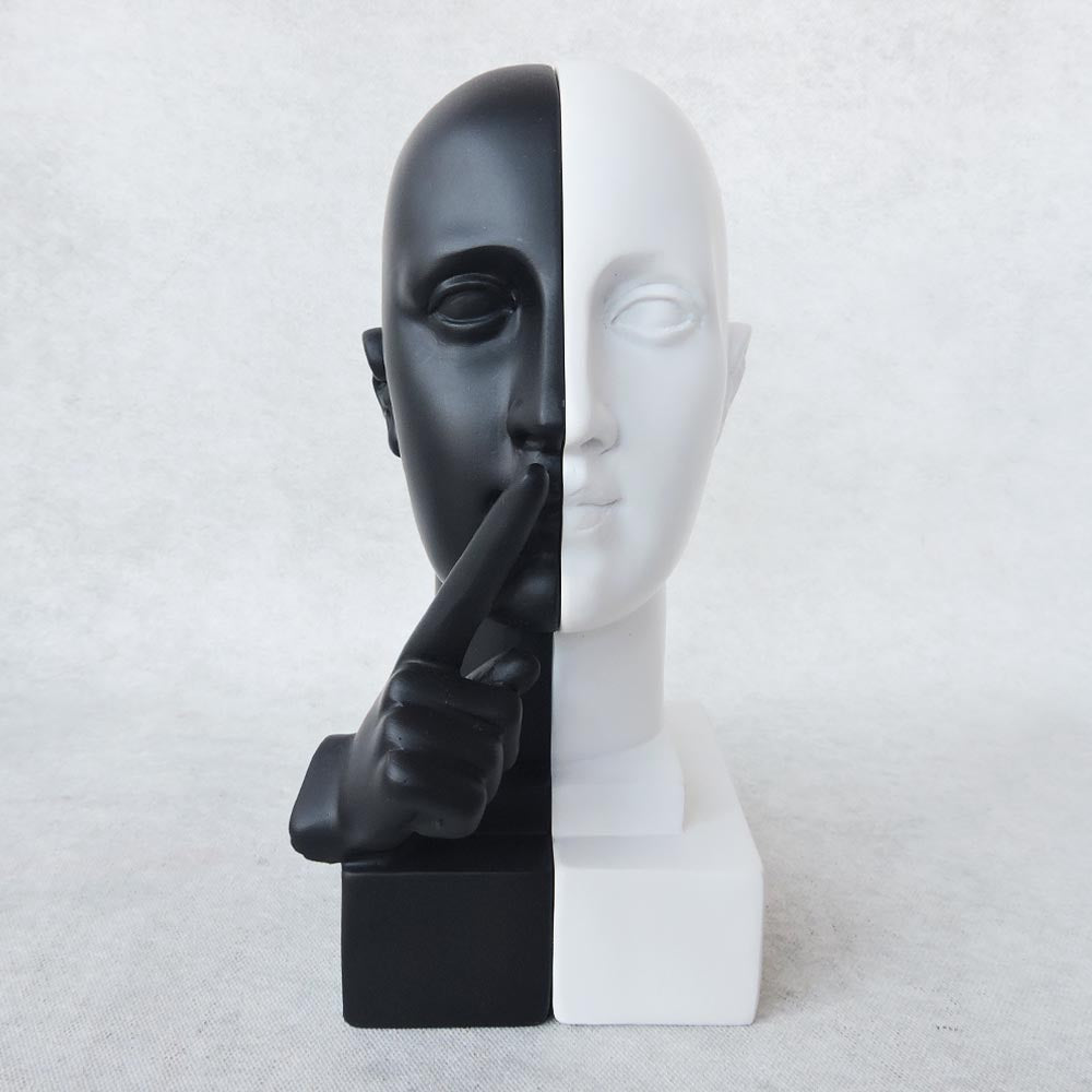 Speak No Evil Face Bookend by Satgurus