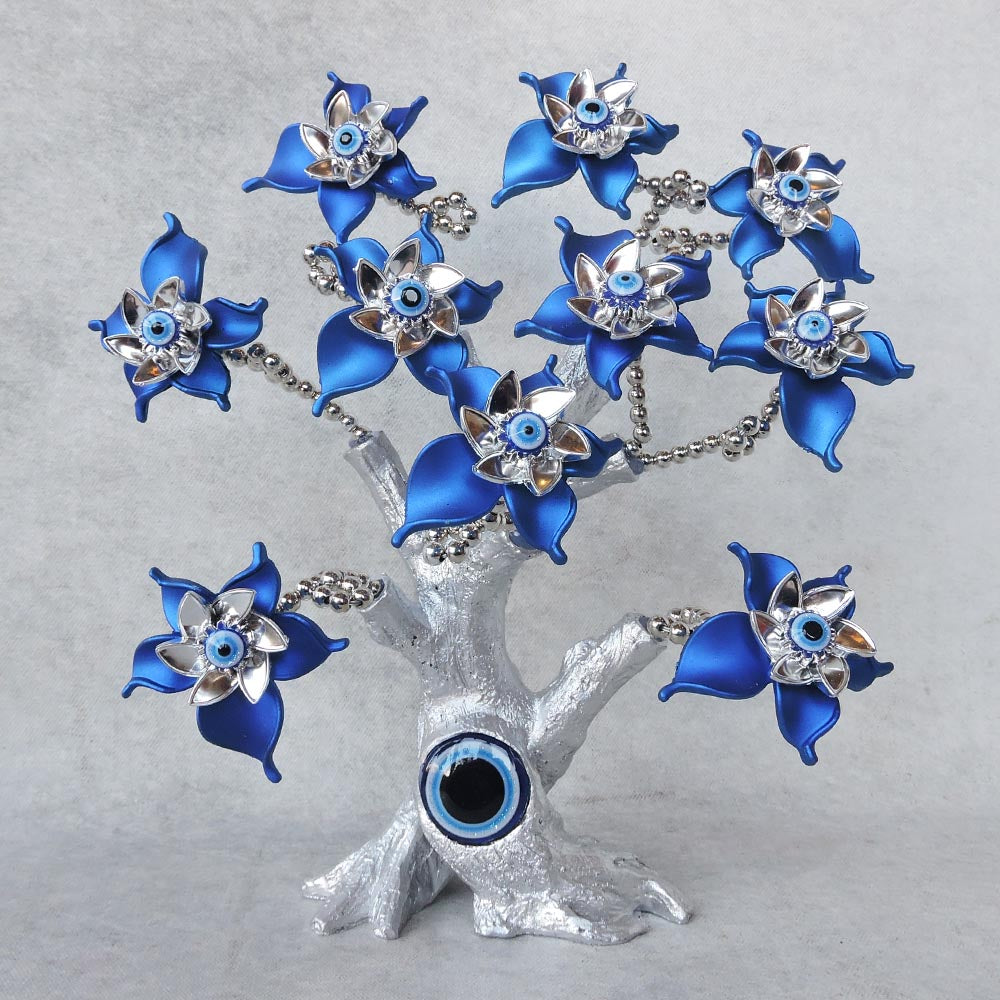 Flower Evil Eye Tree / Blue by Satgurus