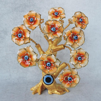 Flower Evil Eye Tree / Gold by Satgurus